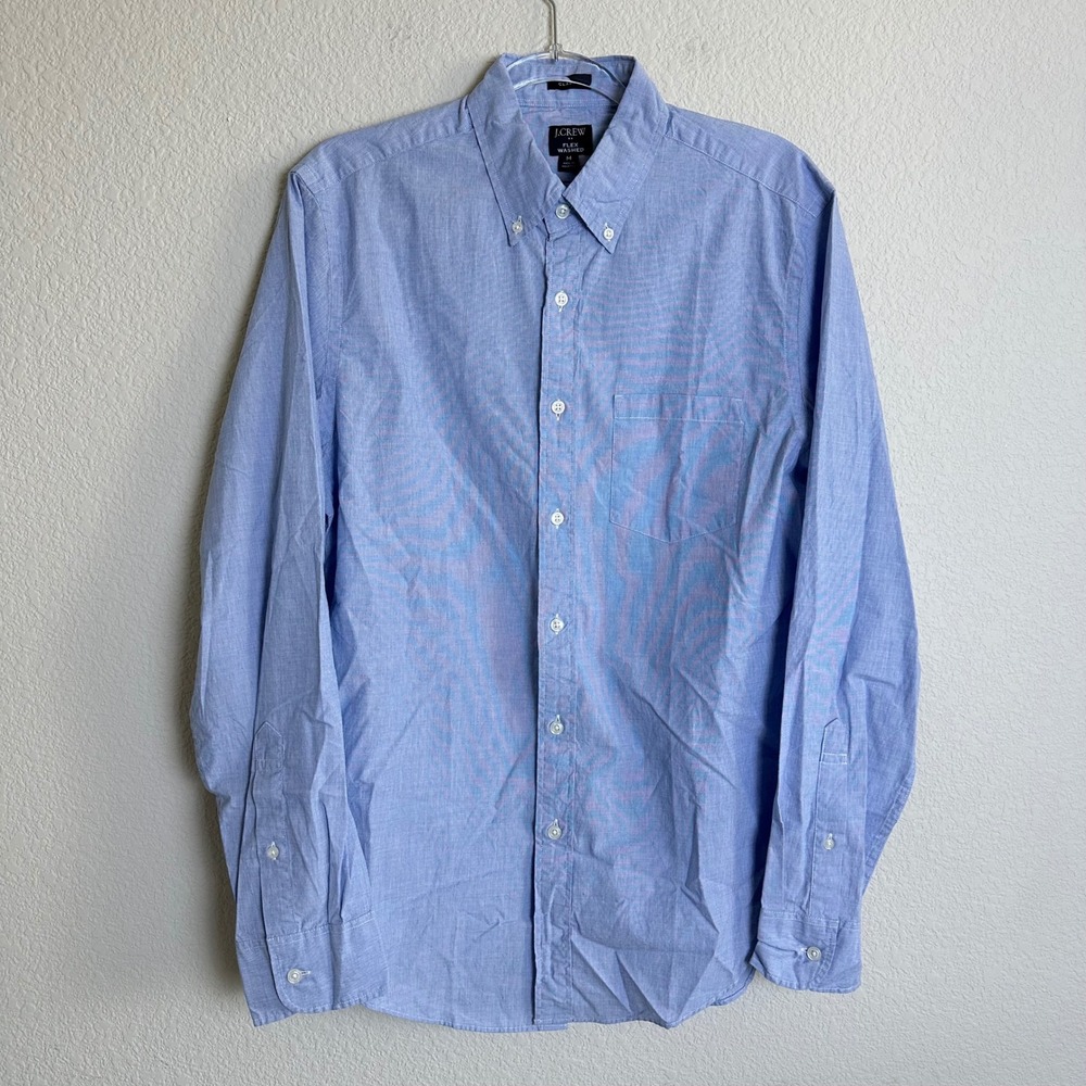 Mens J.Crew Gap Button Down Shirt Bundle Size M Blue Pink Windowpane 3 Pack - Picture 2 of 13